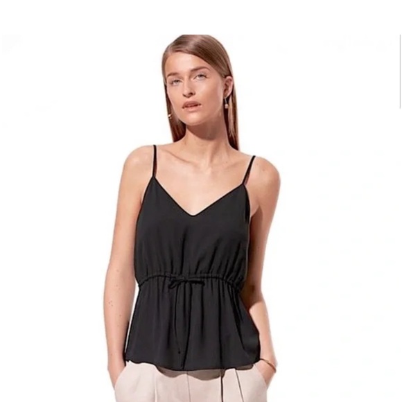 Aritzia Babaton Black V-neck Warren Cami - Picture 3 of 7